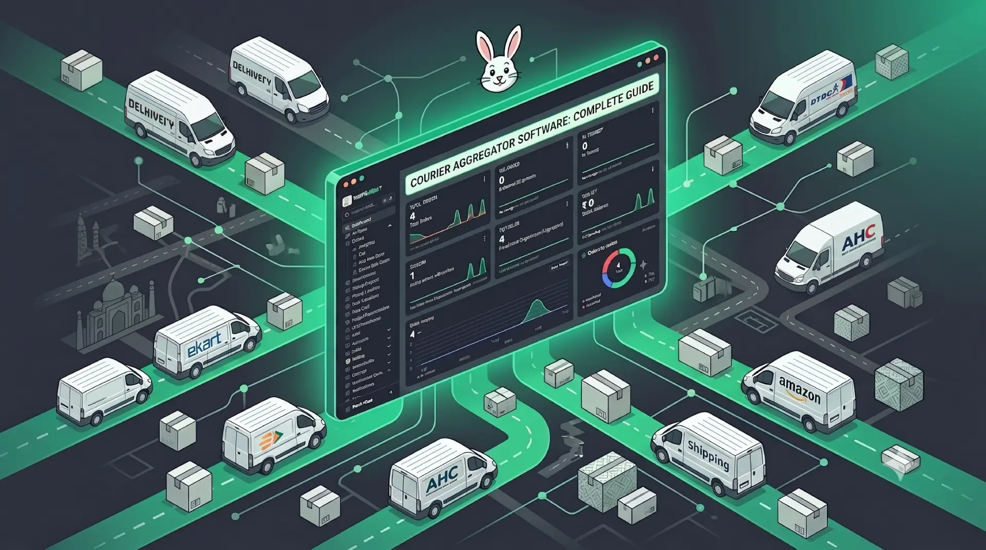 Overview of courier aggregator software connecting multiple shipping partners